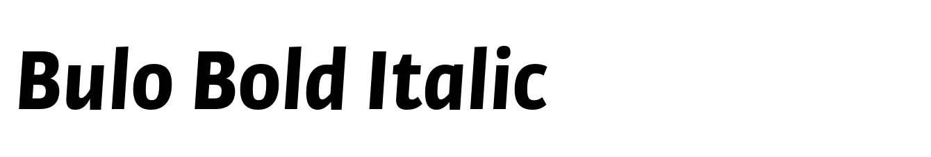 Bulo Bold Italic